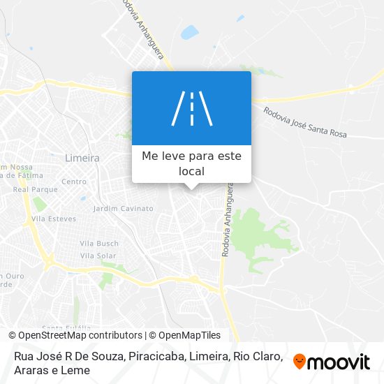 Rua José R De Souza mapa