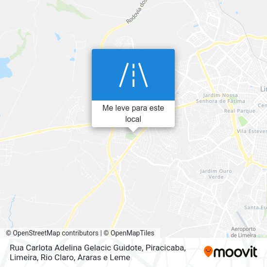 Rua Carlota Adelina Gelacic Guidote mapa