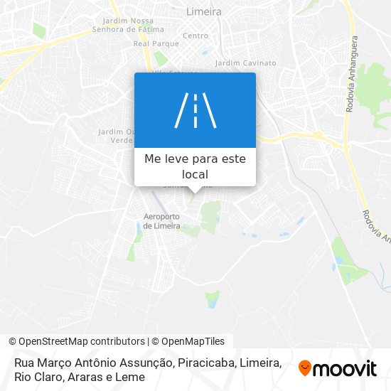 Rua Março Antônio Assunção mapa