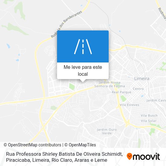 Rua Professora Shirley Batista De Oliveira Schimidt mapa