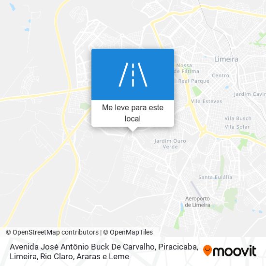 Avenida José Antônio Buck De Carvalho mapa