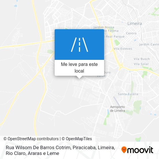 Rua Wilsom De Barros Cotrim mapa