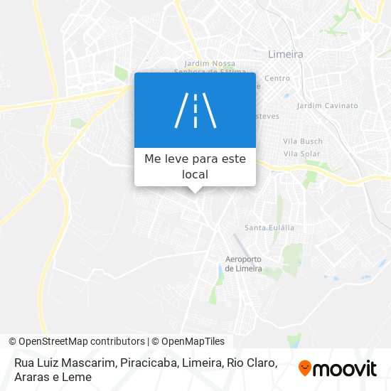 Rua Luiz Mascarim mapa