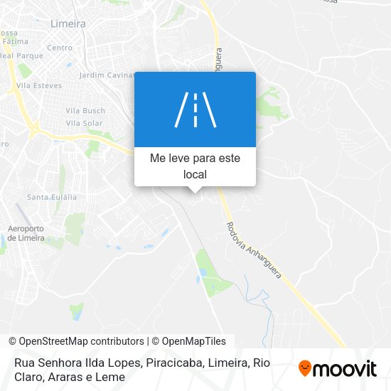 Rua Senhora Ilda Lopes mapa