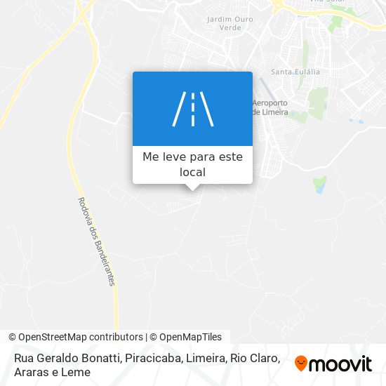 Rua Geraldo Bonatti mapa