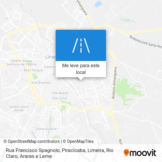 Rua Francisco Spagnolo mapa