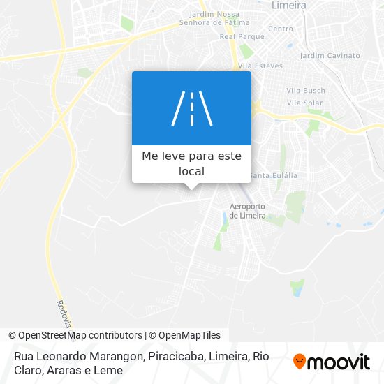 Rua Leonardo Marangon mapa