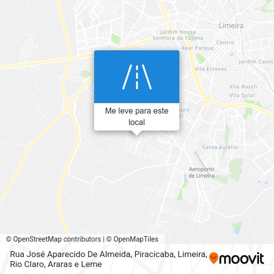 Rua José Aparecido De Almeida mapa