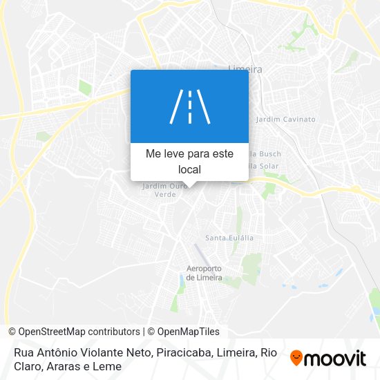 Rua Antônio Violante Neto mapa