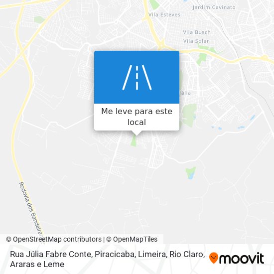 Rua Júlia Fabre Conte mapa