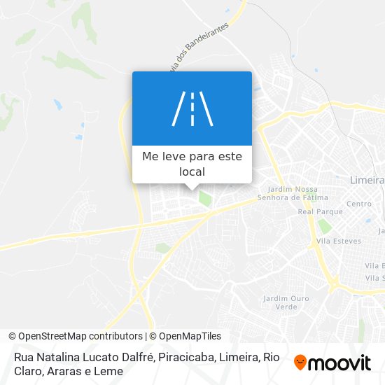 Rua Natalina Lucato Dalfré mapa