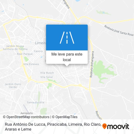 Rua Antônio De Lucca mapa