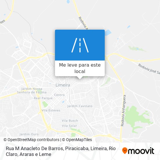 Rua M Anacleto De Barros mapa