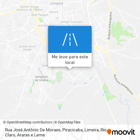 Rua José Antônio De Moraes mapa