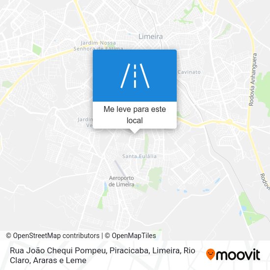 Rua João Chequi Pompeu mapa