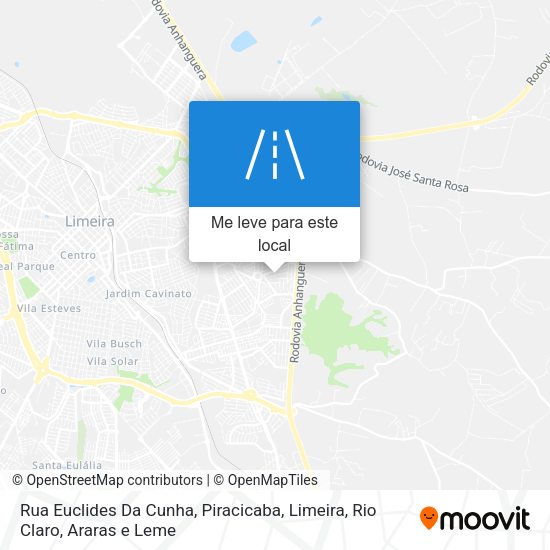 Rua Euclides Da Cunha mapa