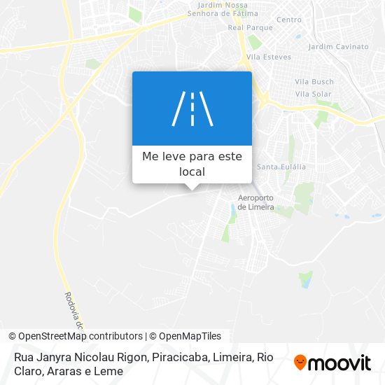 Rua Janyra Nicolau Rigon mapa