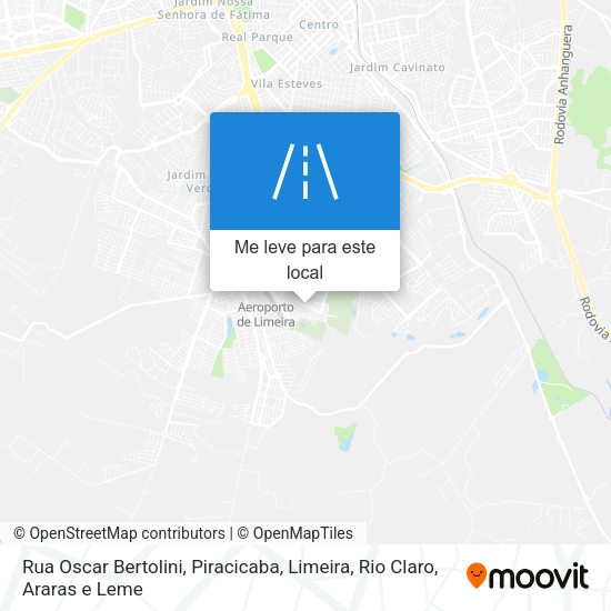 Rua Oscar Bertolini mapa