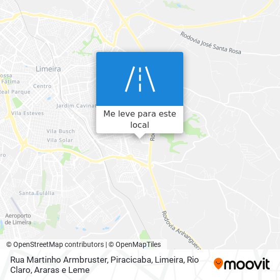 Rua Martinho Armbruster mapa