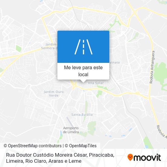 Rua Doutor Custódio Moreira César mapa