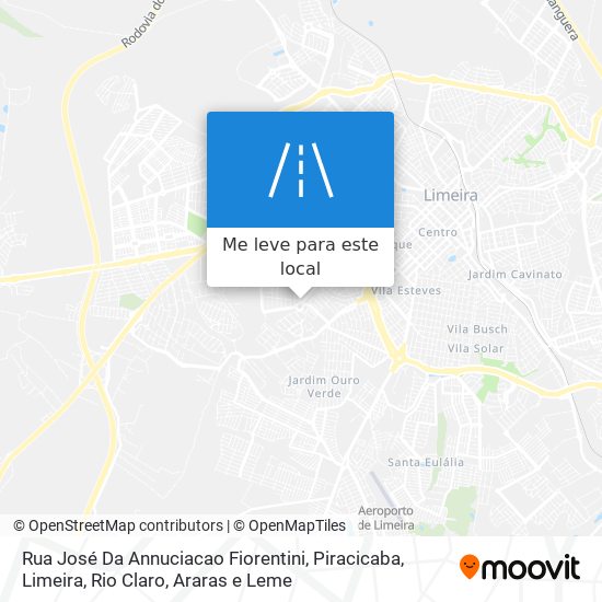 Rua José Da Annuciacao Fiorentini mapa