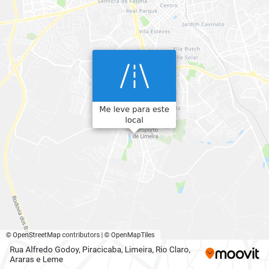 Rua Alfredo Godoy mapa