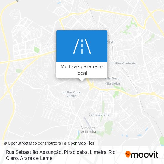 Rua Sebastião Assunção mapa