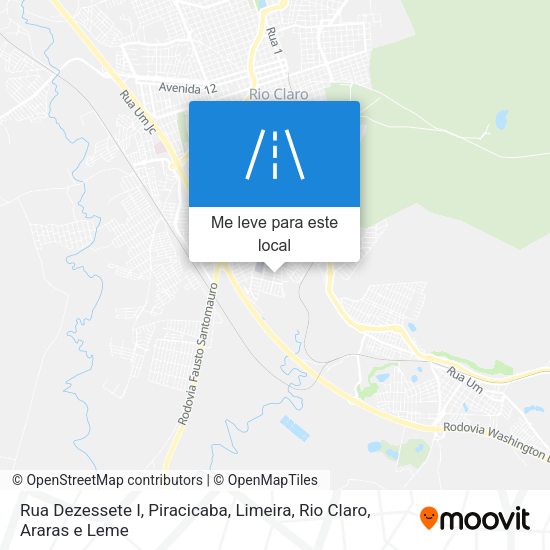Rua Dezessete I mapa