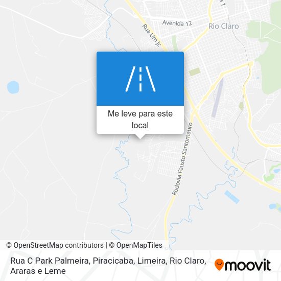 Rua C Park Palmeira mapa