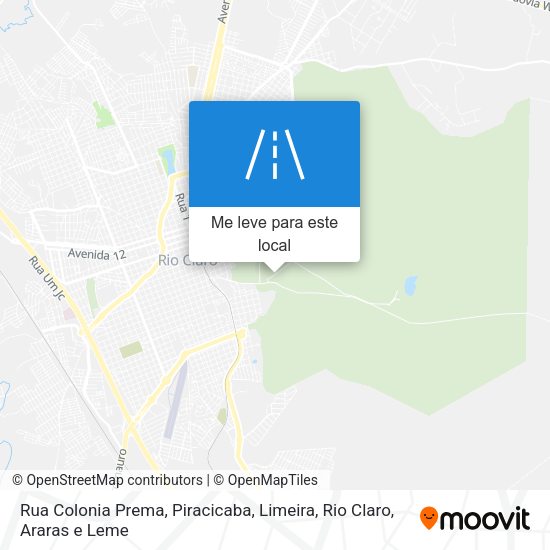 Rua Colonia Prema mapa