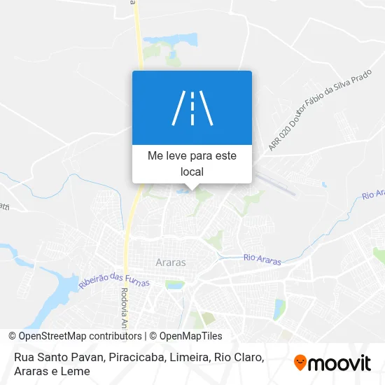 Rua Santo Pavan mapa