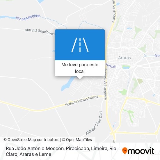 Rua João Antônio Moscon mapa