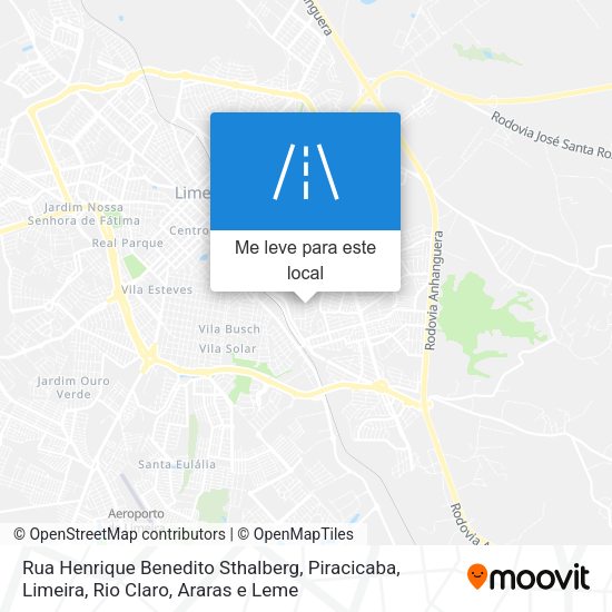 Rua Henrique Benedito Sthalberg mapa