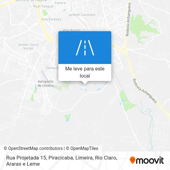 Rua Projetada 15 mapa