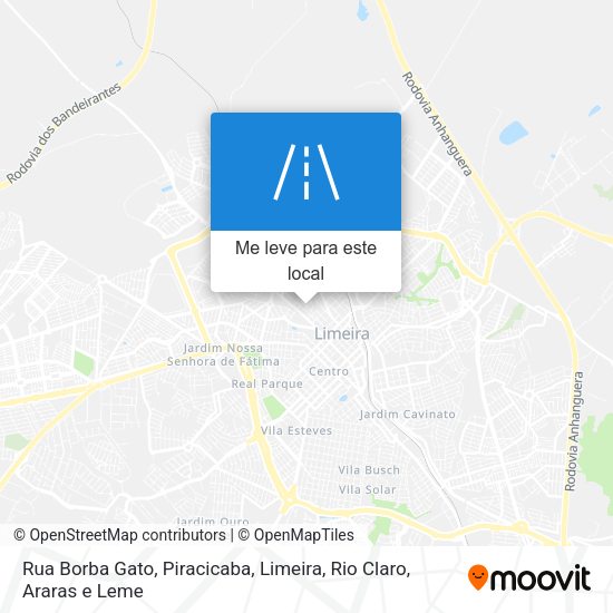 Rua Borba Gato mapa