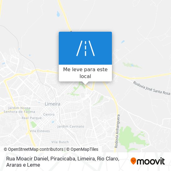 Rua Moacir Daniel mapa