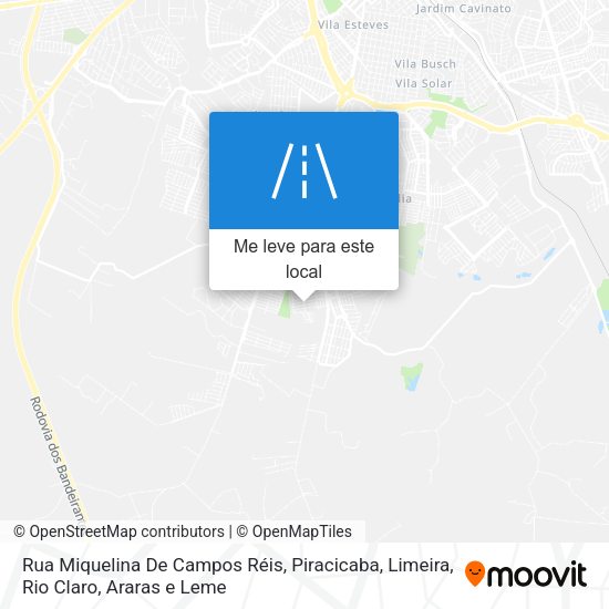 Rua Miquelina De Campos Réis mapa