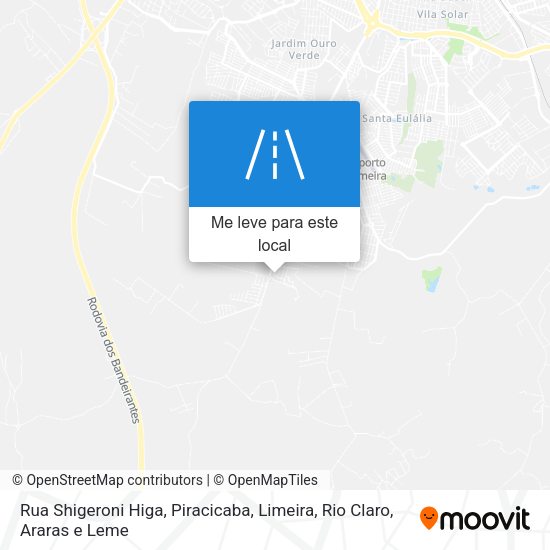 Rua Shigeroni Higa mapa