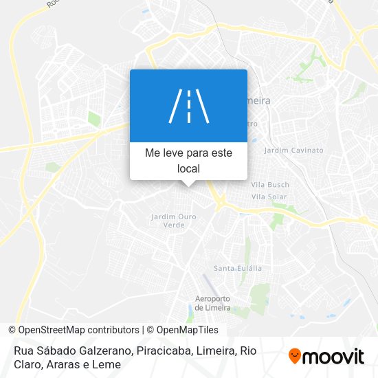 Rua Sábado Galzerano mapa