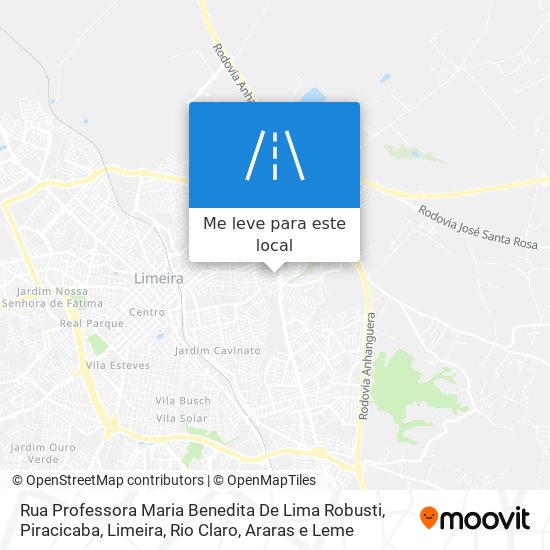 Rua Professora Maria Benedita De Lima Robusti mapa