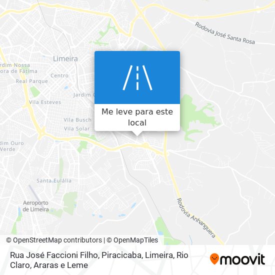 Rua José Faccioni Filho mapa