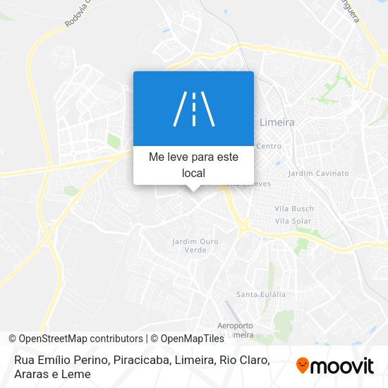 Rua Emílio Perino mapa