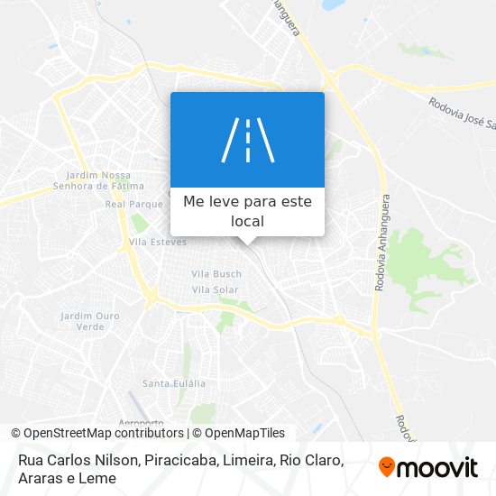 Rua Carlos Nilson mapa