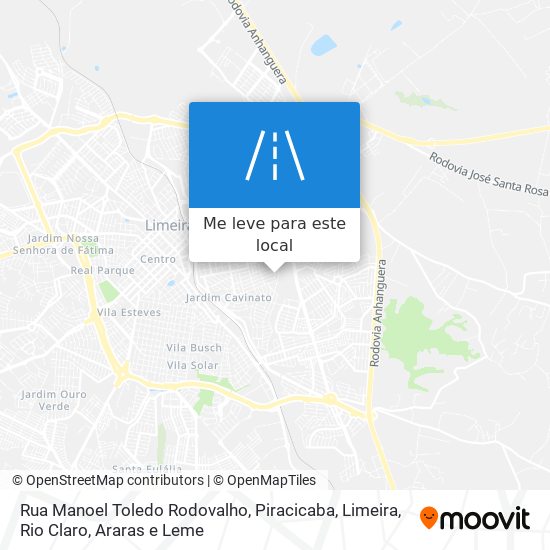 Rua Manoel Toledo Rodovalho mapa