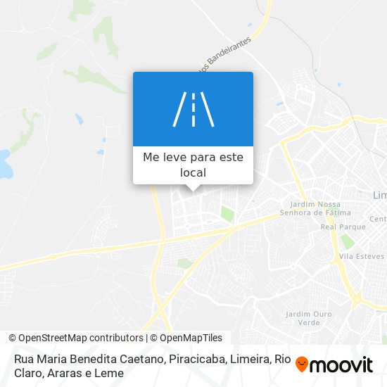 Rua Maria Benedita Caetano mapa