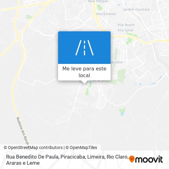 Rua Benedito De Paula mapa
