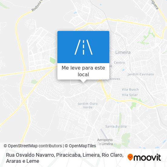 Rua Osvaldo Navarro mapa