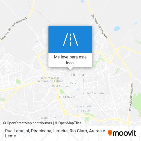 Rua Laranjal mapa