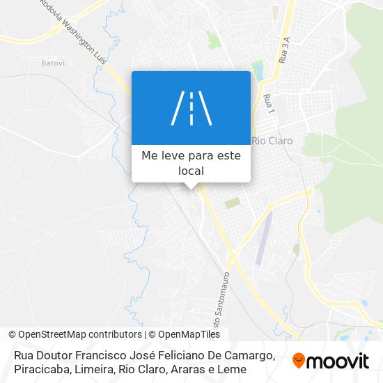 Rua Doutor Francisco José Feliciano De Camargo mapa