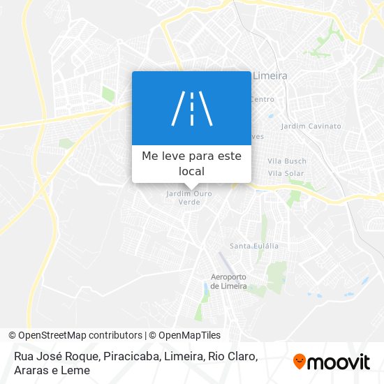 Rua José Roque mapa